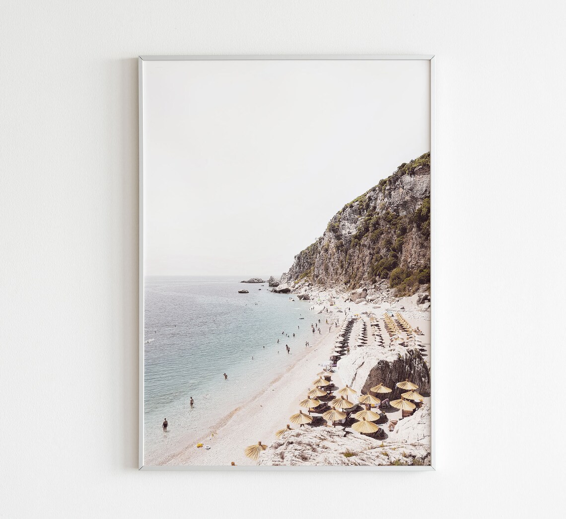 Beach Ocean Art Print, Modern Minimalist Boho - Image 2