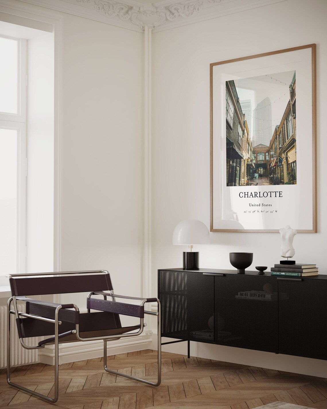 Charlotte North Carolina Travel Poster Print - Image 3