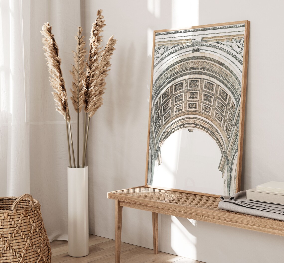 Arc De Triumphed Art Print, Modern Minimalist Travel - Image 3