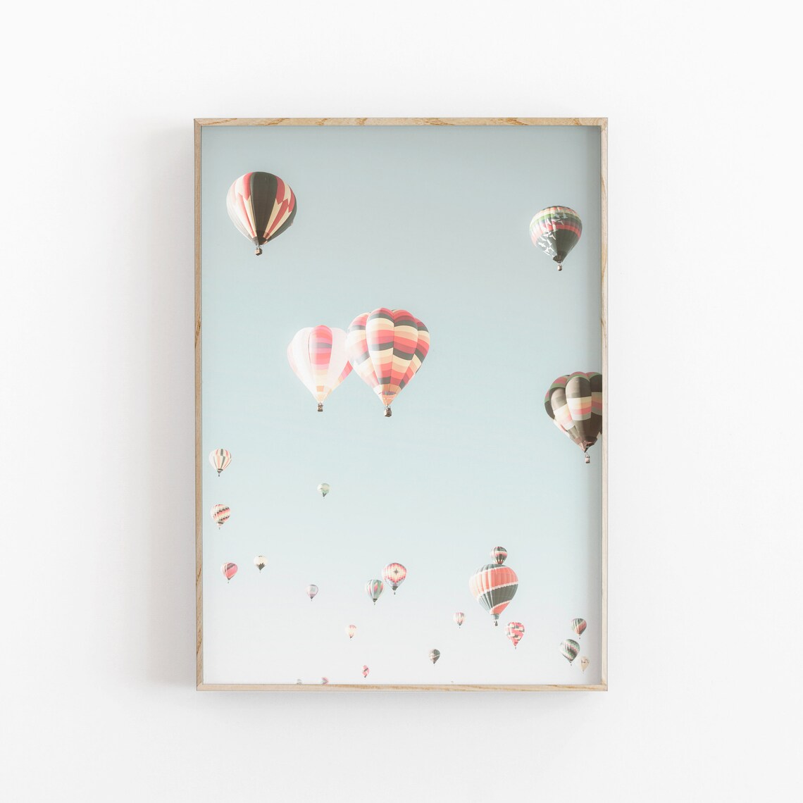 Vintage Hot Air Balloons Kids Room Art Print - Image 2