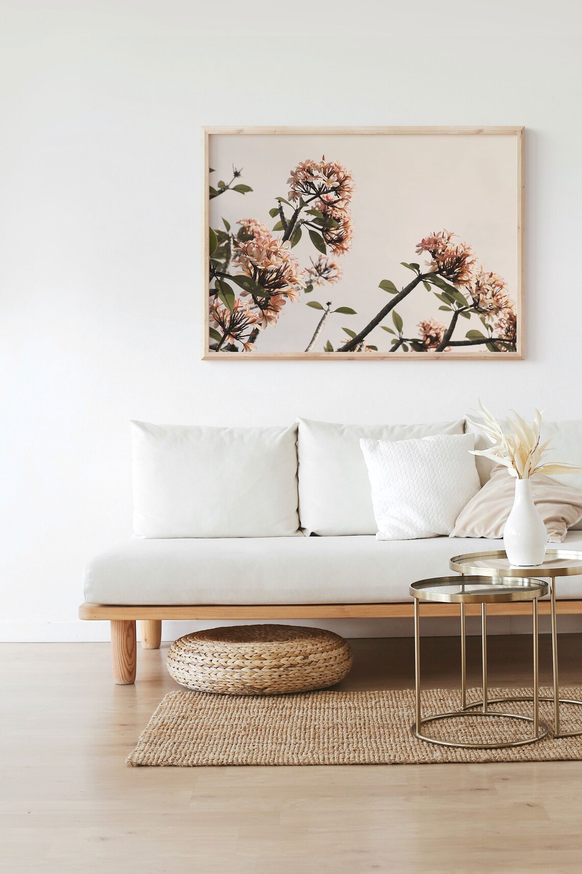 Flowers Botanical Art Print, Horizontal Floral