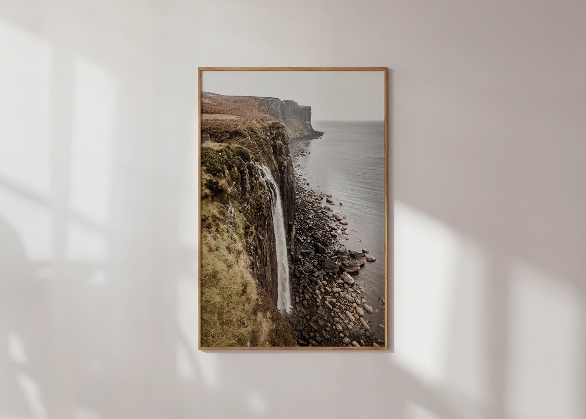 Scotland Nature Waterfall Botanical Travel Art Print - Image 2