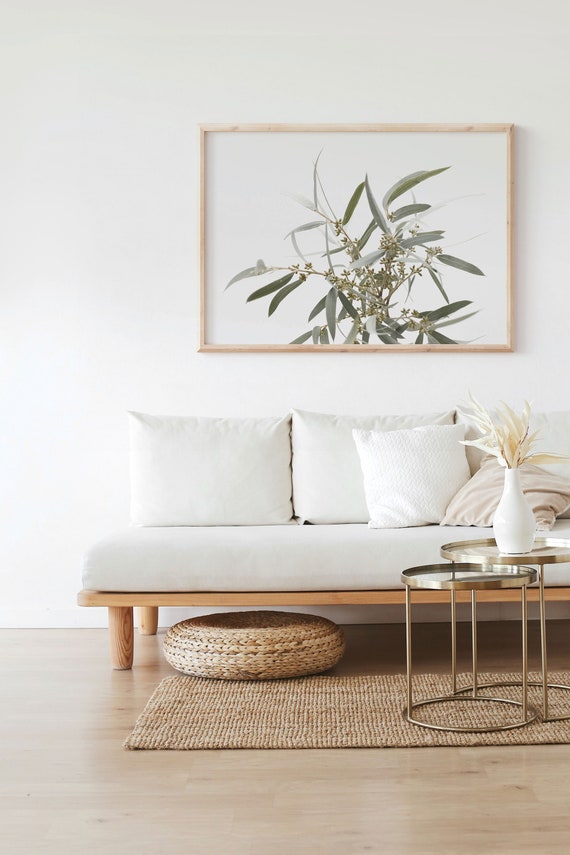 Eucalyptus Botanical Farmhouse Wall Art Print