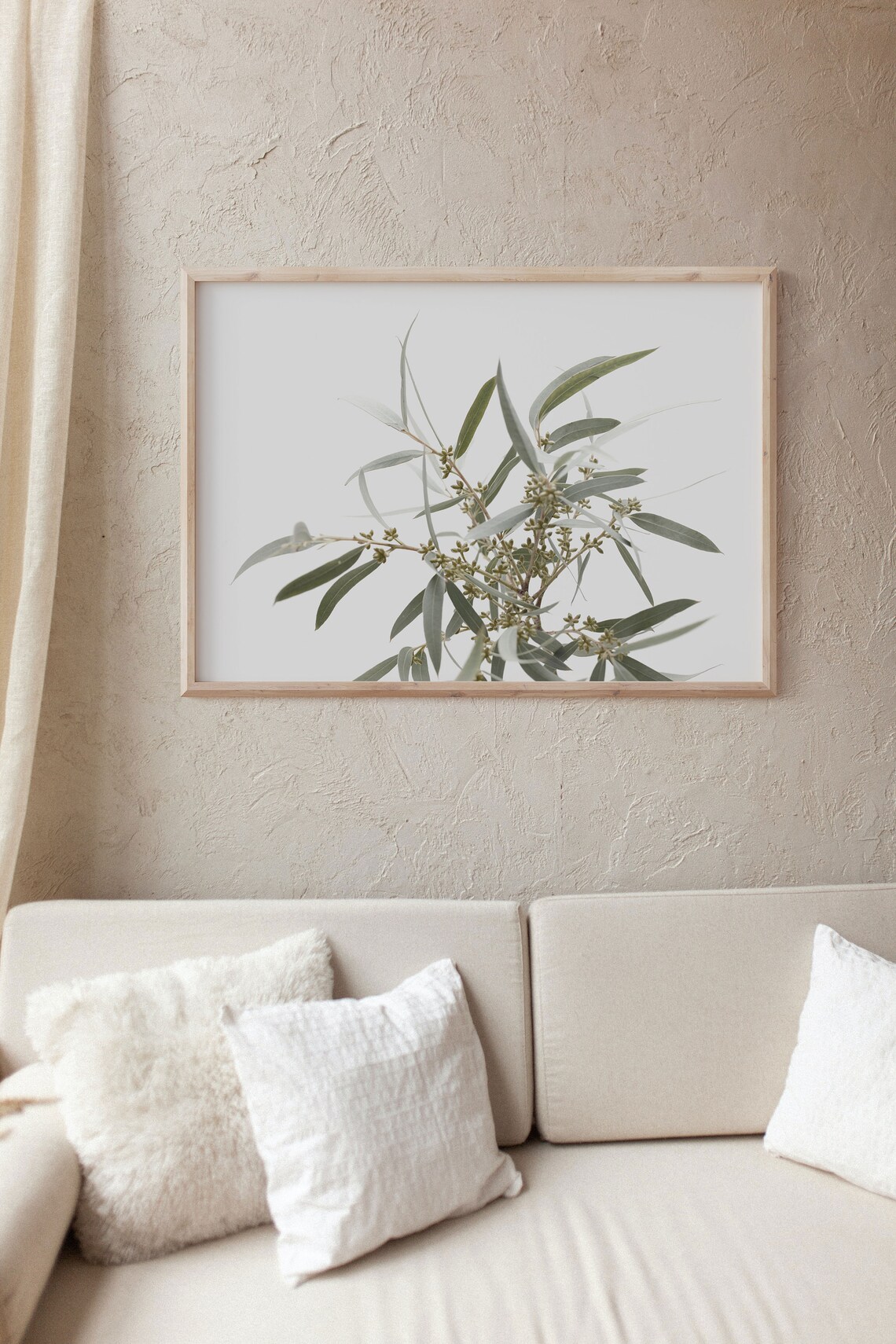 Eucalyptus Botanical Farmhouse Wall Art Print - Image 2