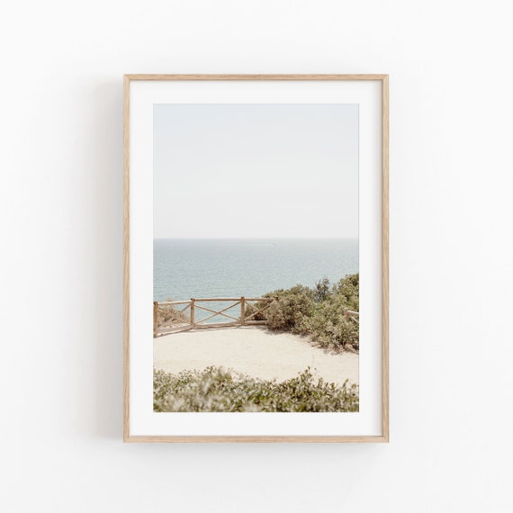 Beach Ocean Print, Coastal Wall Art Poster