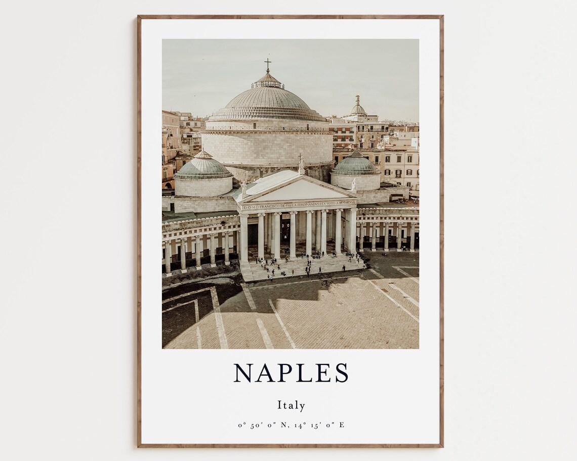 Naples City Wall Decor Italy Travel Poster - Image 3