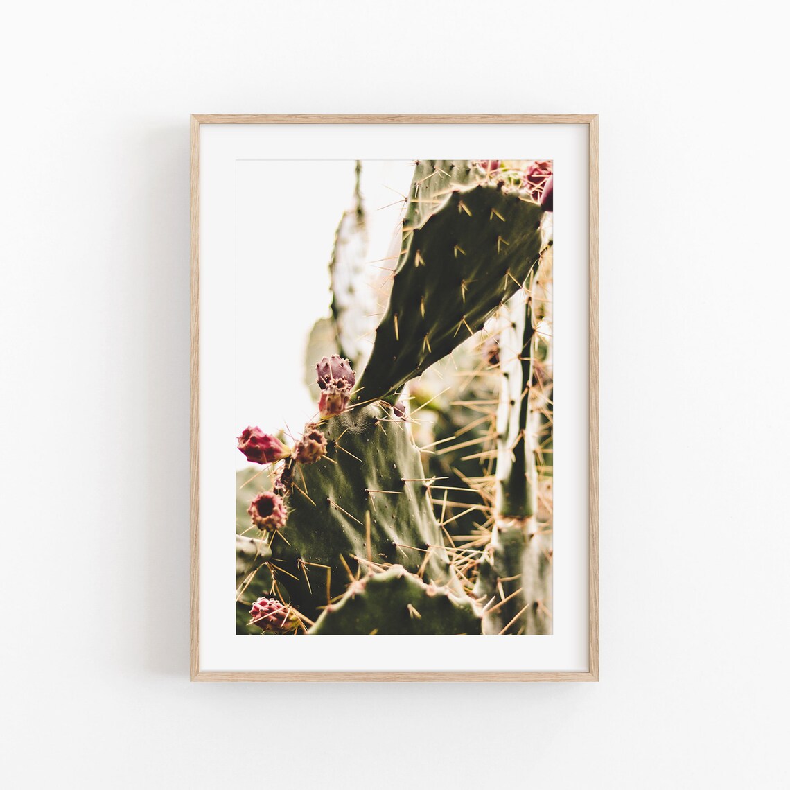 Cactus Print, Modern Minimalist Poster Art
