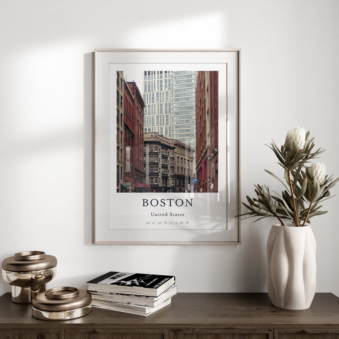 Boston Massachusetts Gallery Art Poster Print - Image 2