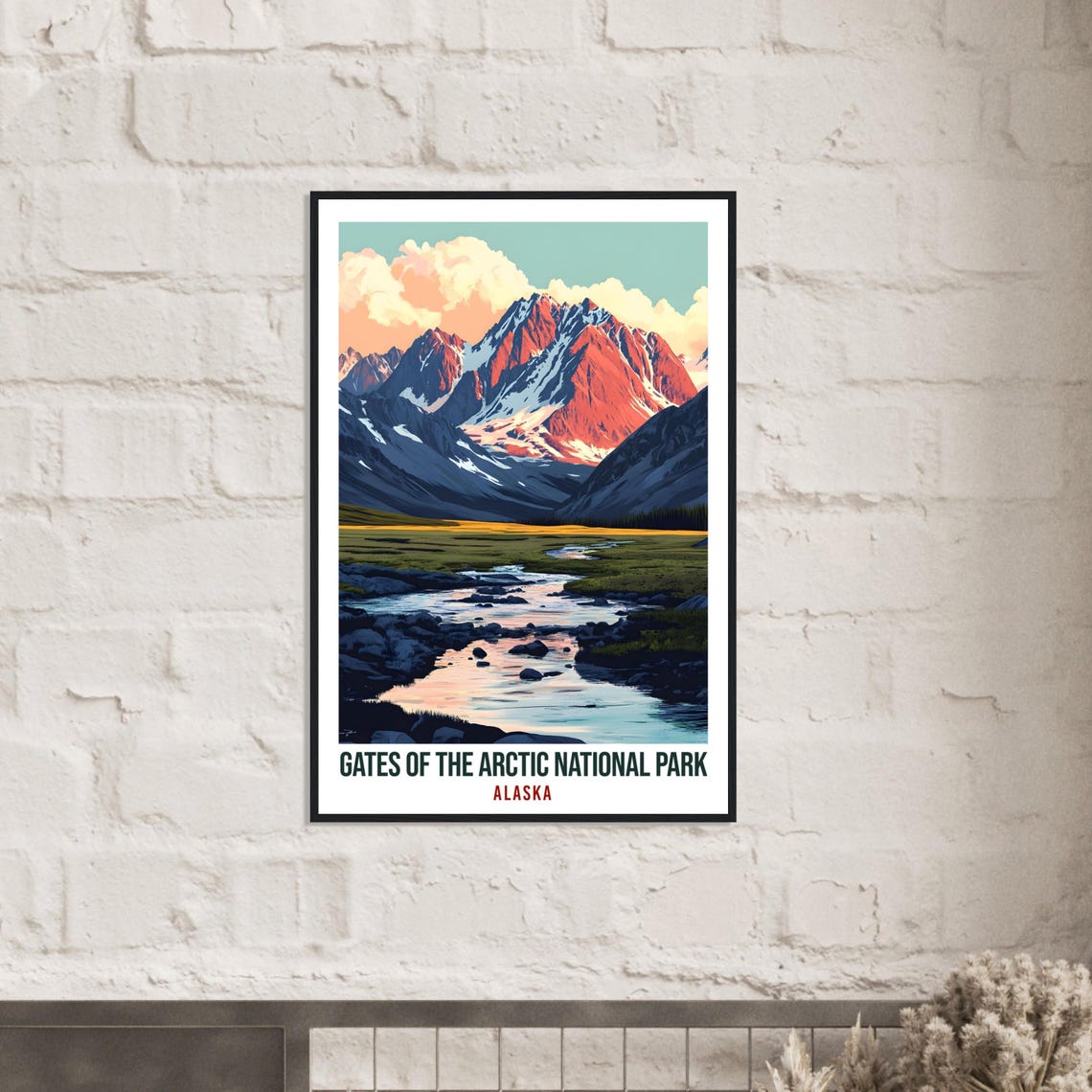 Gates Of The Arctic National Park Alaska Usa Travel Print Wall Art Wall Hanging Home Dcor Alaska Gift Travel Art Usa Artwork Travel Poster - Image 2