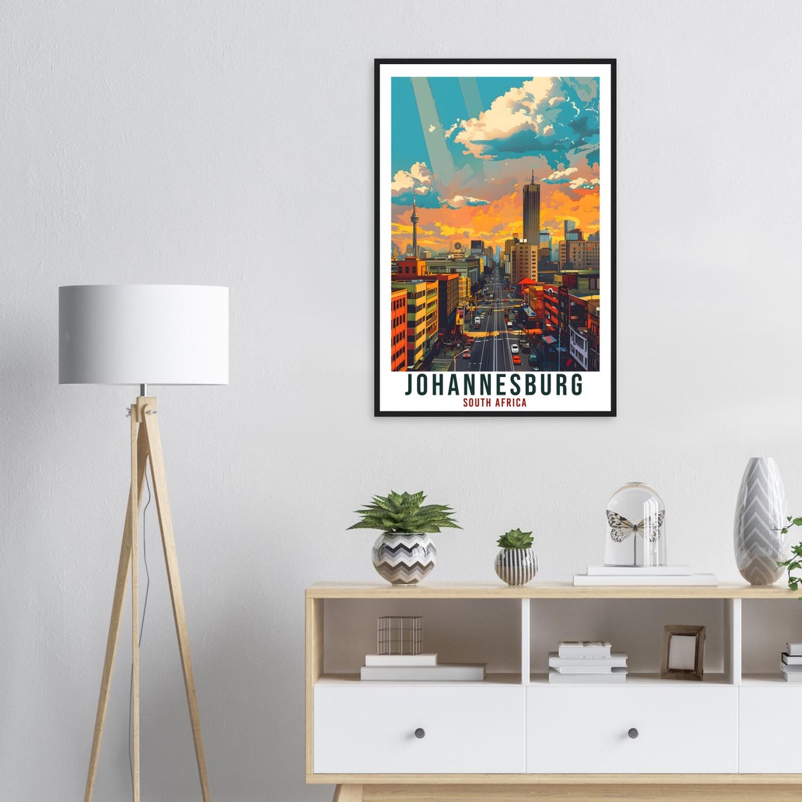 Johannesburg South Africa Travel Print Wall Art Wall Hanging Home Dcor Johannesburg Gift Art Lovers Artwork Gift Print South African Poster - Image 2