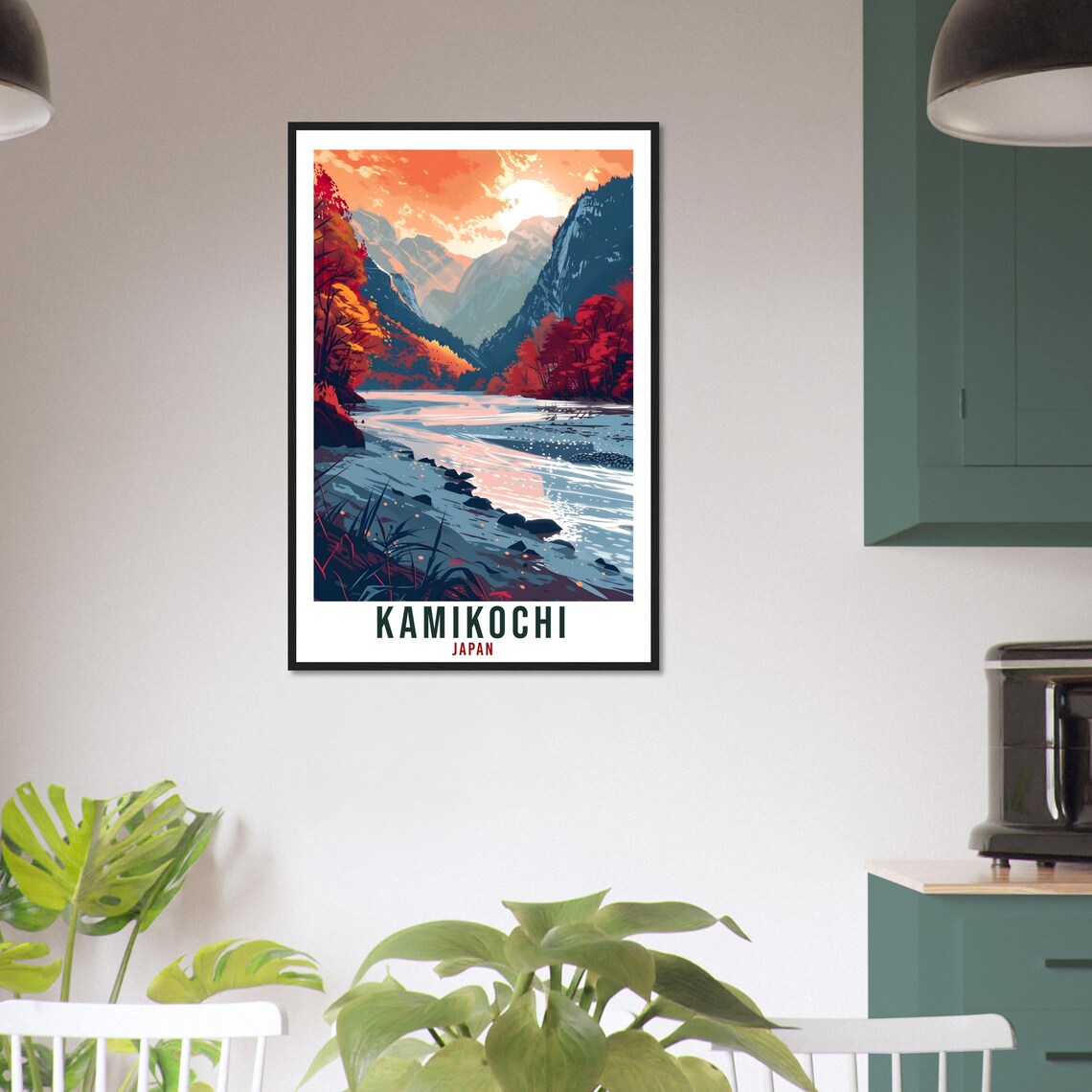Kamikochi Travel Print Japan Home Decoration Wall Art Gift Wall Hanging Art Lover Japanese Artwork Japan Kamikochi Travel Poster Landscape - Image 2