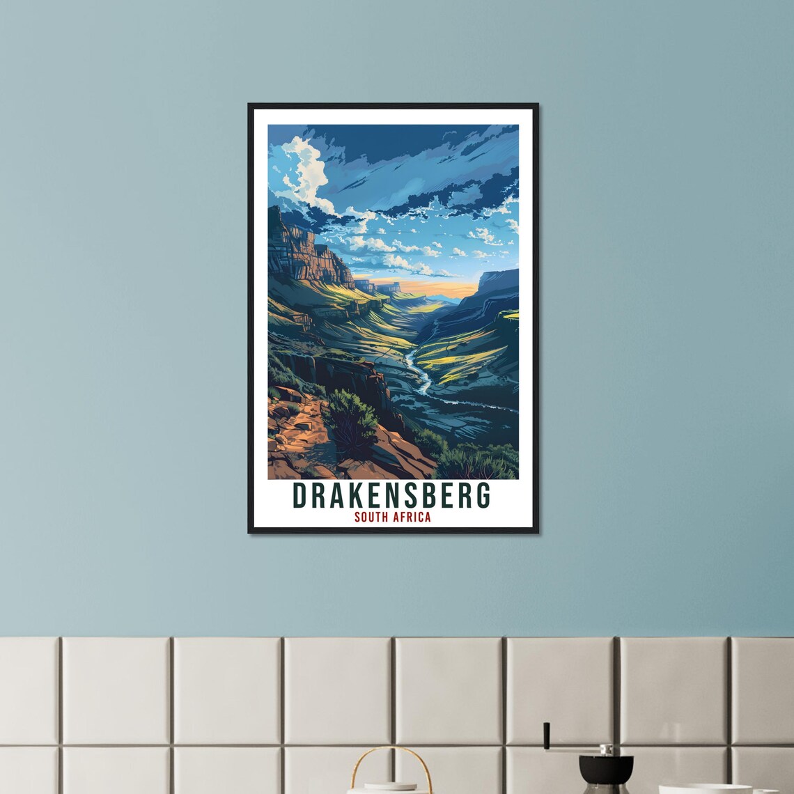 Drakensberg South Africa Travel Poster - Image 2