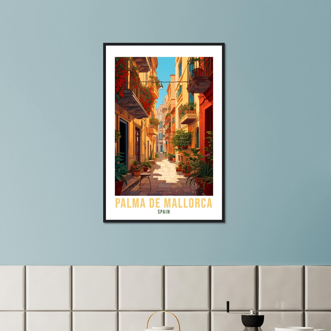 Palma De Mallorca Travel Poster, Spain City Print - Image 2