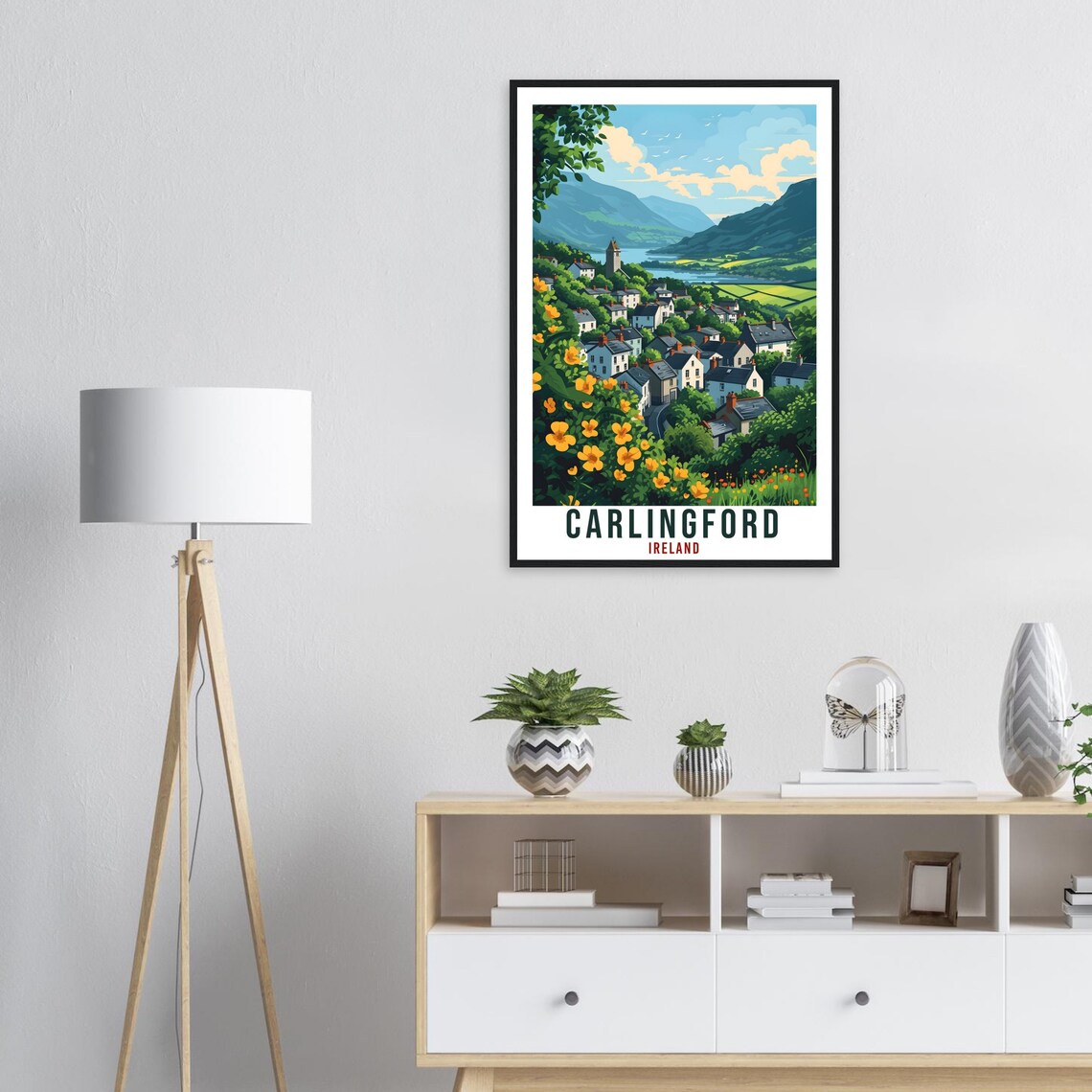 Carlingford Travel Poster, Irish Wall Art Print - Image 3