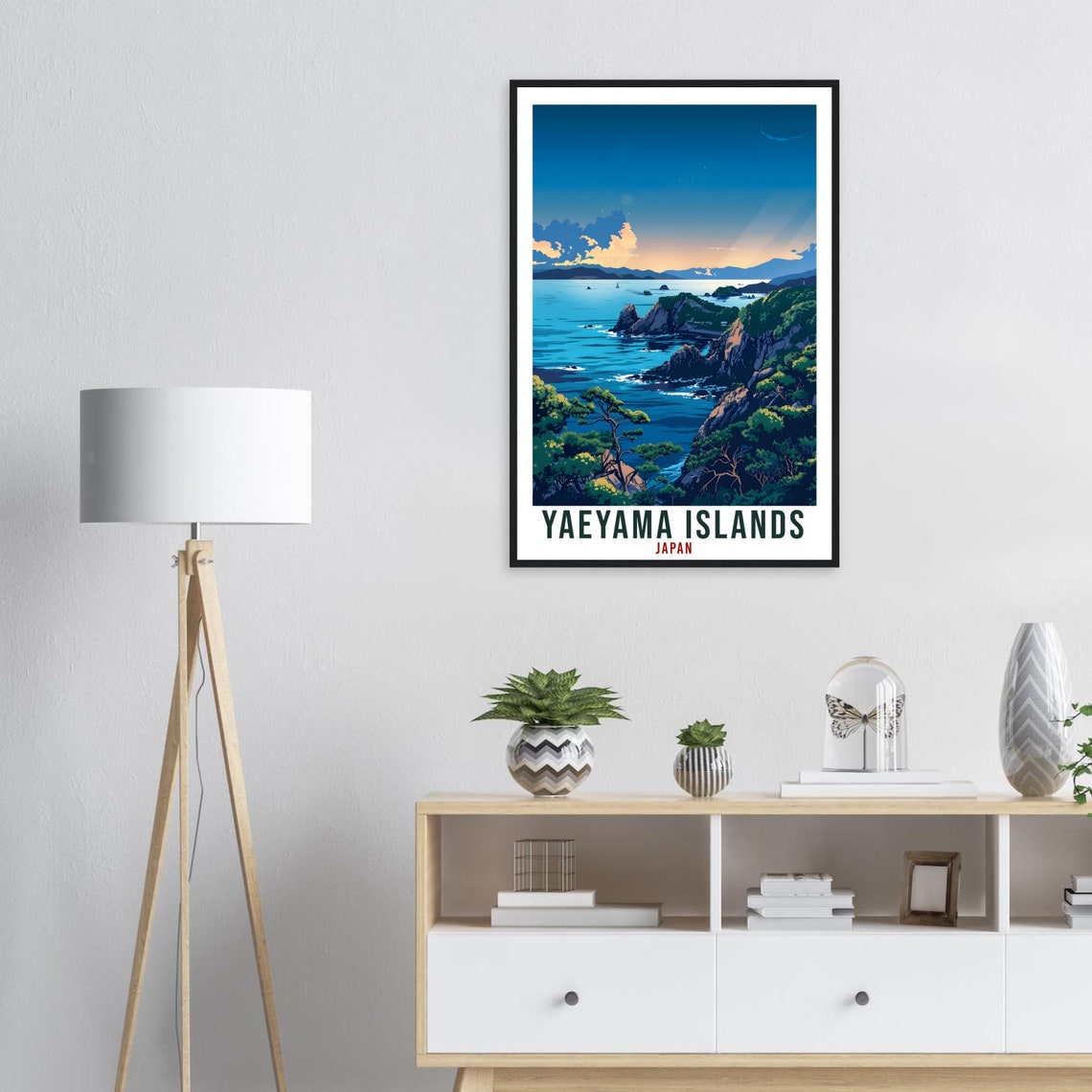 Yaeyama Islands Japan Sunset Coast Cliffs Ocean Travel Poster - Image 3