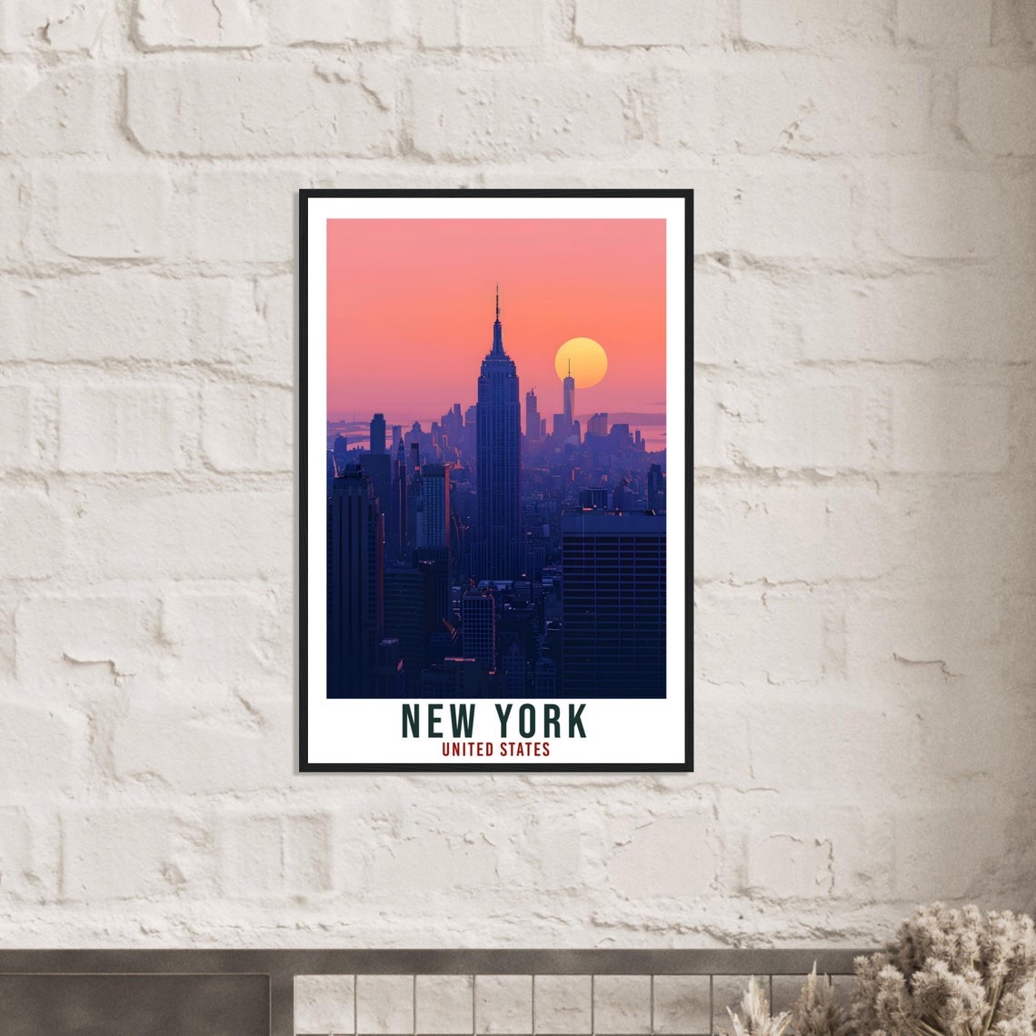 New York City Travel Print United States Home Decoration Usa City Wall Art Gift Wall Hanging Art Lover Nyc Artwork New York Travel Poster - Image 2