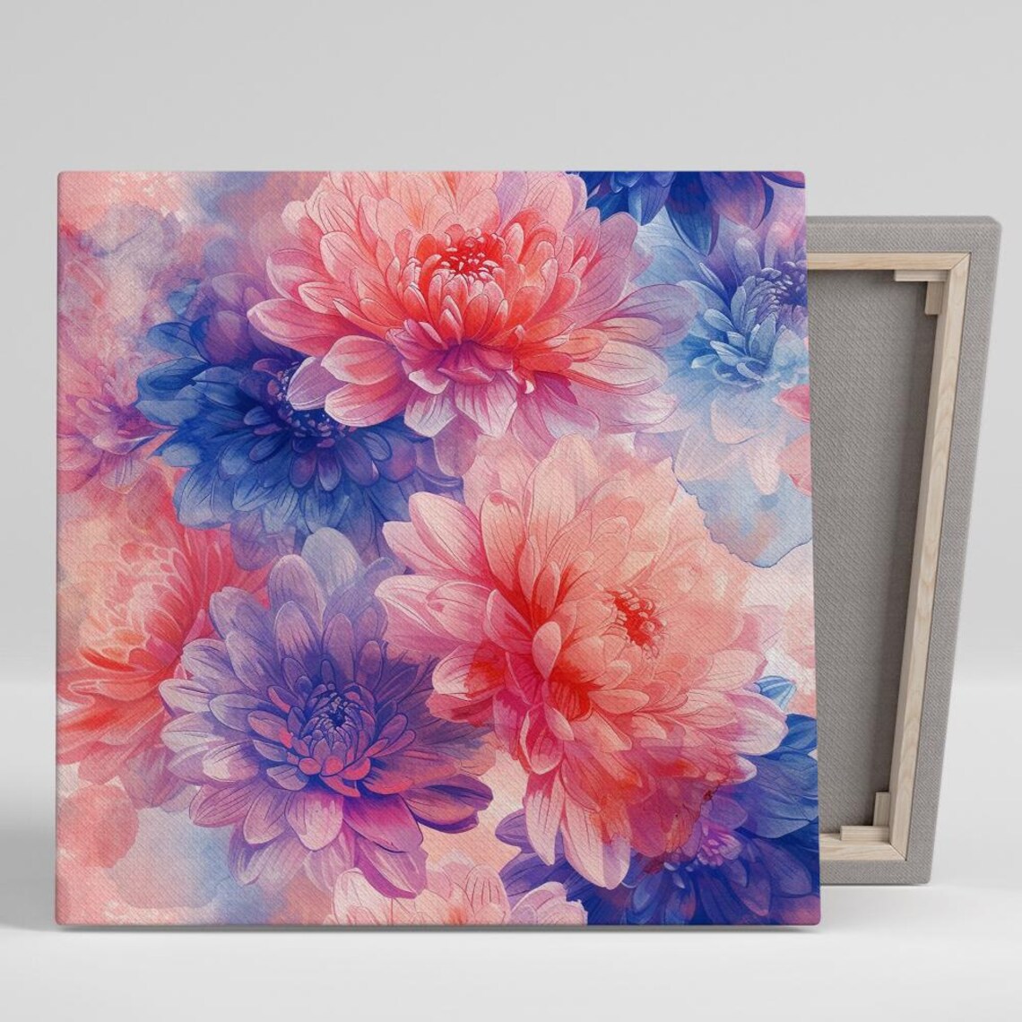 Dahlia Dreams Floral Art Print, Contemporary Decor