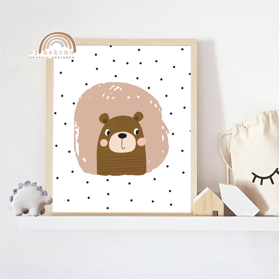 Animals Nursery Print Baby Room Poster Baby Room Living Room Wall Print Wall Art Kids Nursery Prints Kids Room Art - Image 2