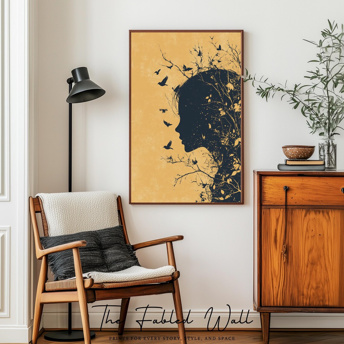 Surreal Nature Silhouette, Moody Transformation Poster - Image 4