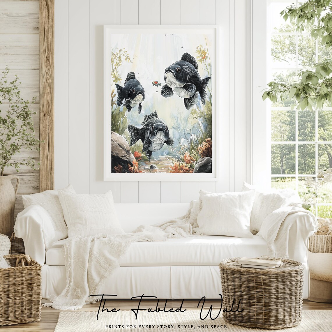 Curious Currents, Moody Fish Illustration - Image 4