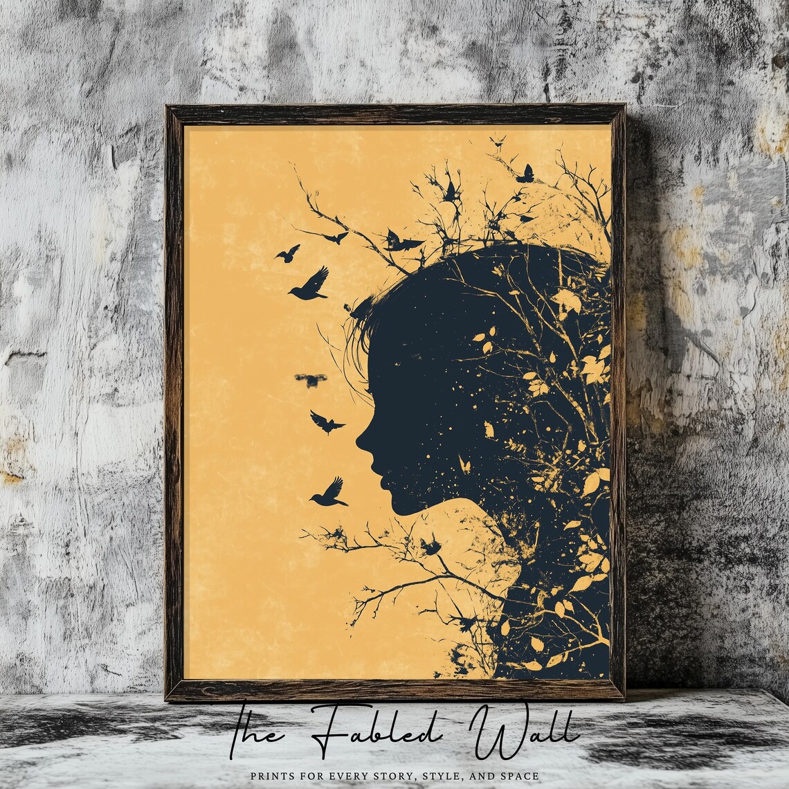 Surreal Nature Silhouette, Moody Transformation Poster - Image 2