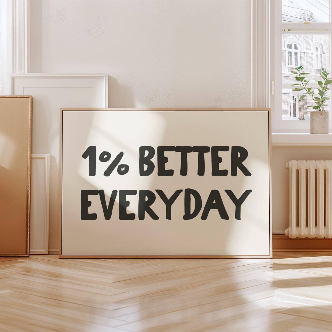 Better Everyday Office Motivational Quote Art Print