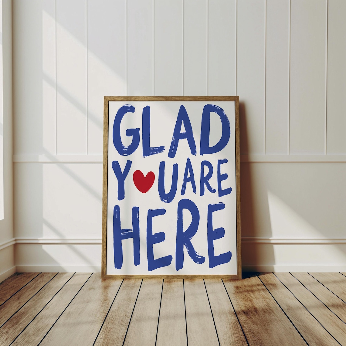 Glad Youre Here Apartment Entryway Art Print - Image 3