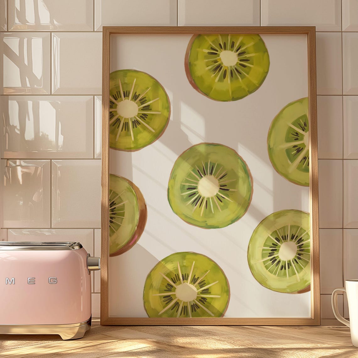 Vintage Kiwi Fruit Kitchen Art Print
