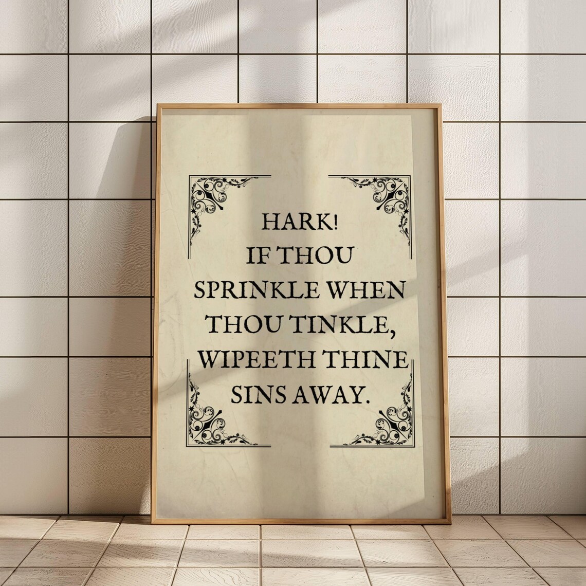 Funny Bathroom Vintage Toilet Humor Art Print