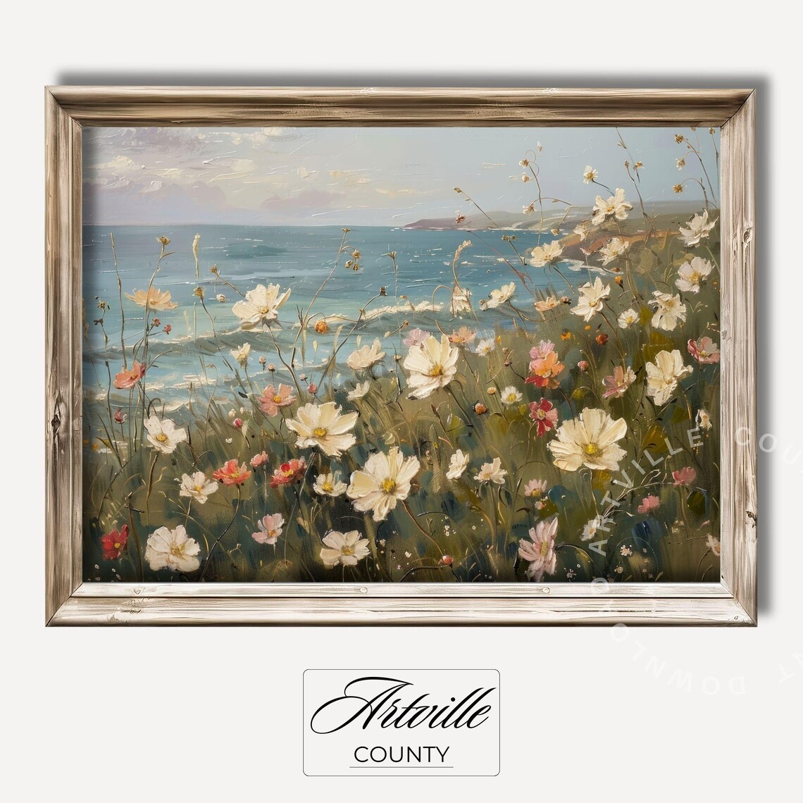 Vintage Summer Coastal Print, Beach Wall Art