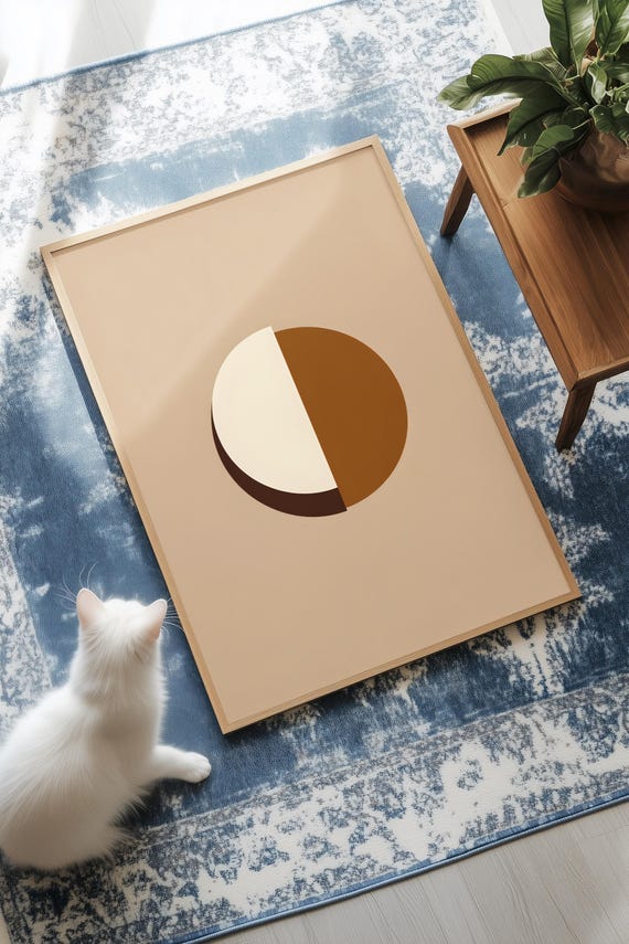 Minimalist Geometric Wall Art Abstract Modern Print
