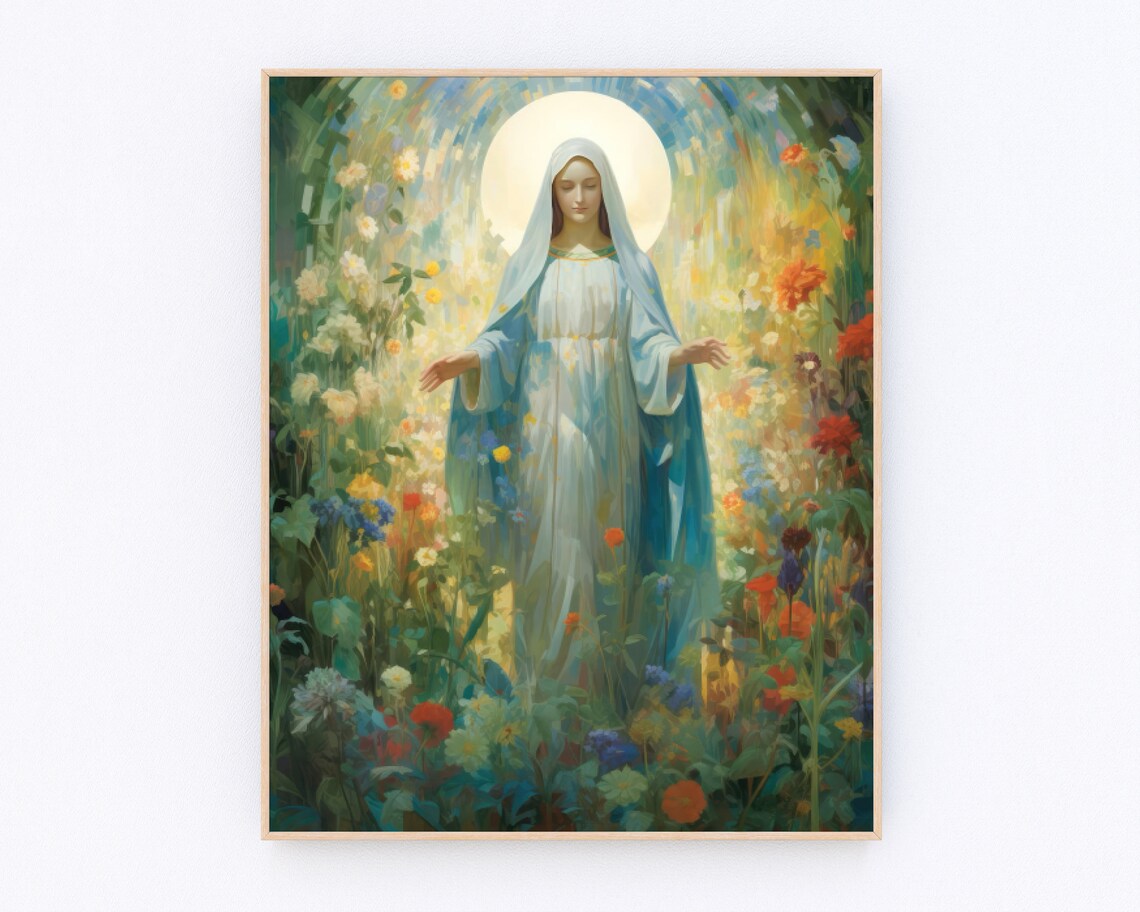 Mary Knows The Way, Blessed Virgin Mary Art Print