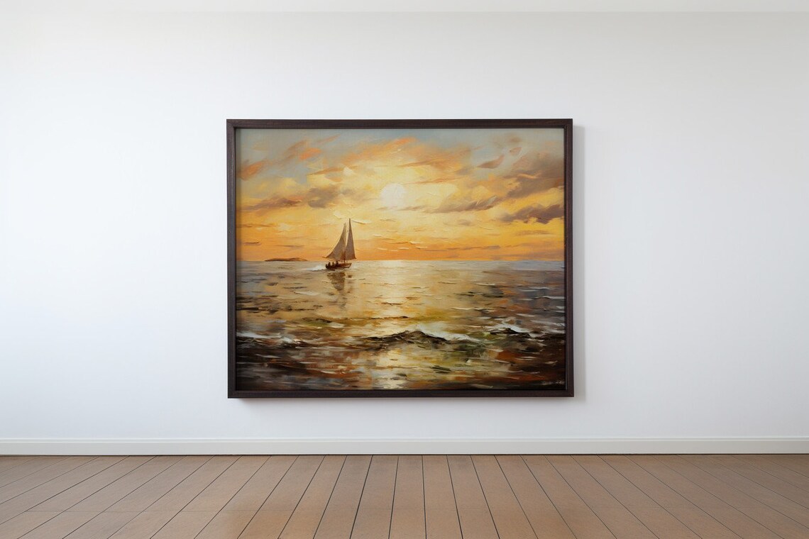 Sunset Voyage Antique Print - Image 3
