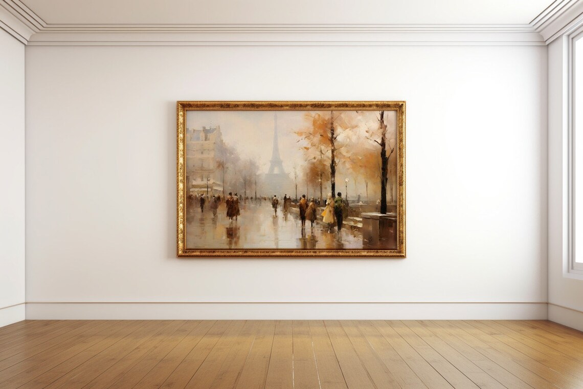 Autumn Mist In Paris, Eiffel Tower Travel Poster - Image 2