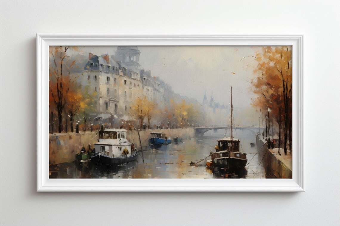 Golden Hues Of Paris Reflections By The Seine - Image 2