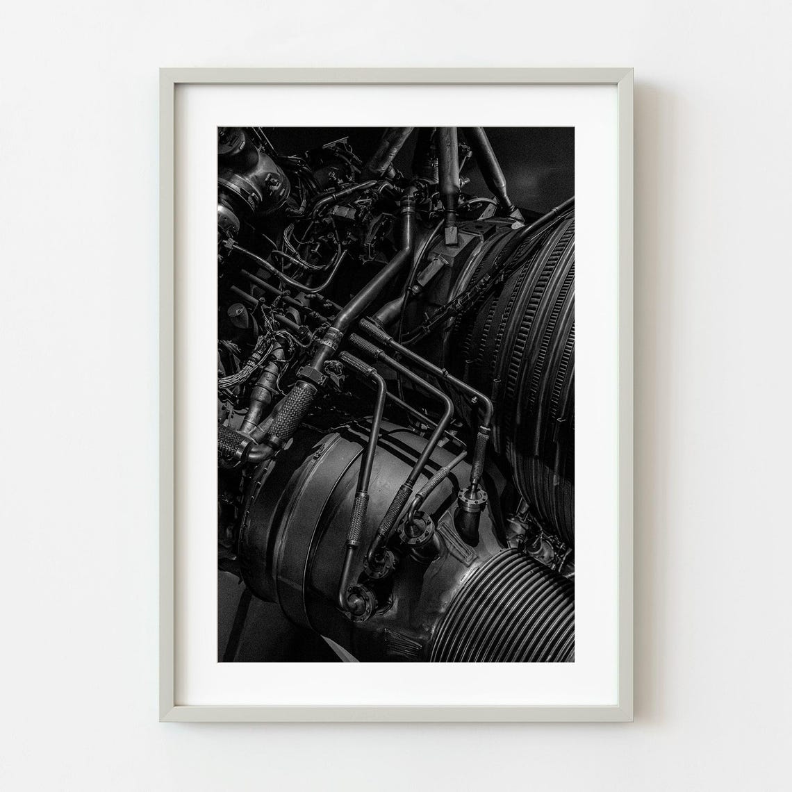 F1 Rocket Engine Close Up Wall Art