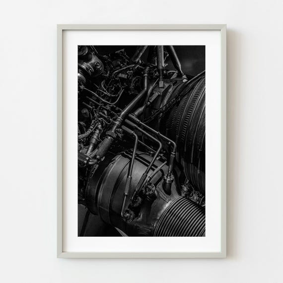 F1 Rocket Engine Close Up Wall Art