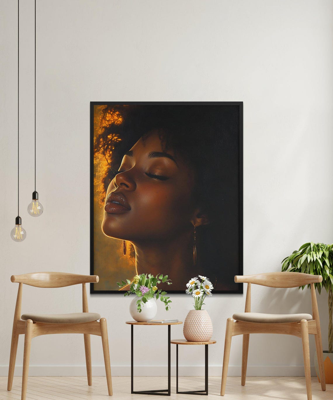 Afrocentric Art Work Creative African Black Culture Wall Decor For Living Spaces Unique Home Bold Statement - Image 4