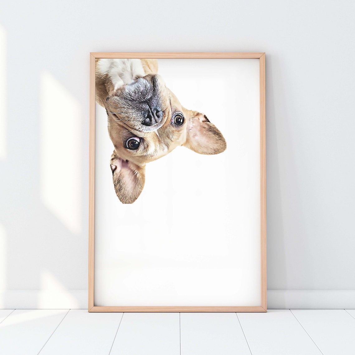 Custom Pet Portrait From Photo Art Print