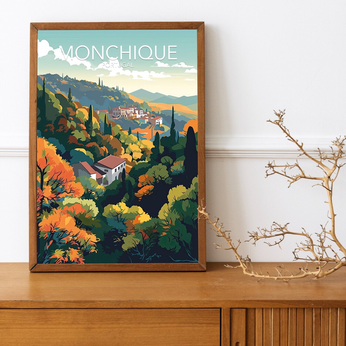 Monchique Modern Poster Print