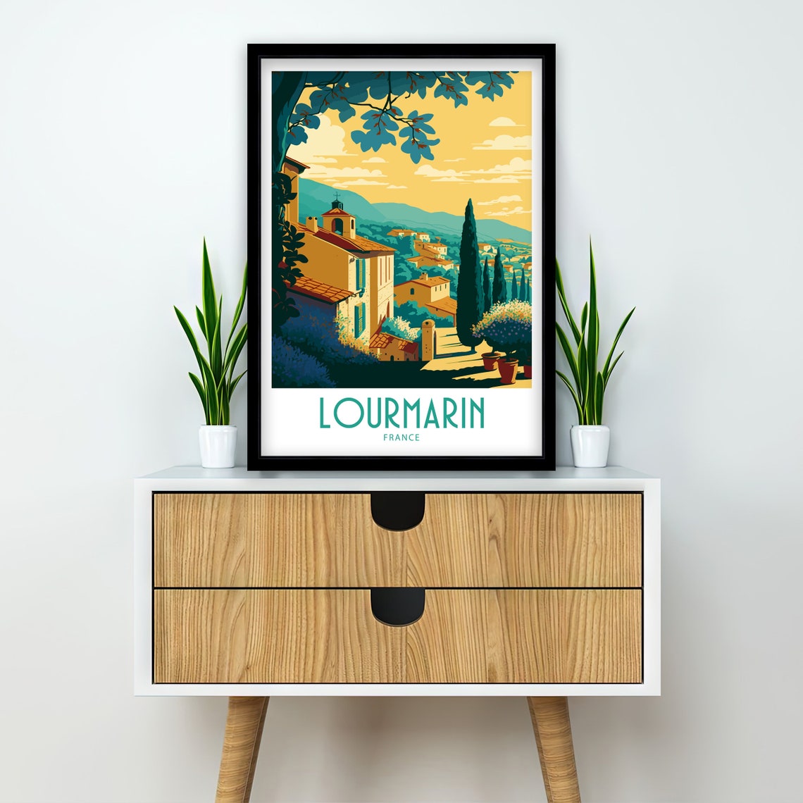 Lourmarin Travel Print Lourmarin France Poster Home Dcor Lourmarin France Art Print Lourmarin France Room Print Lourmarin France Print Gift - Image 3