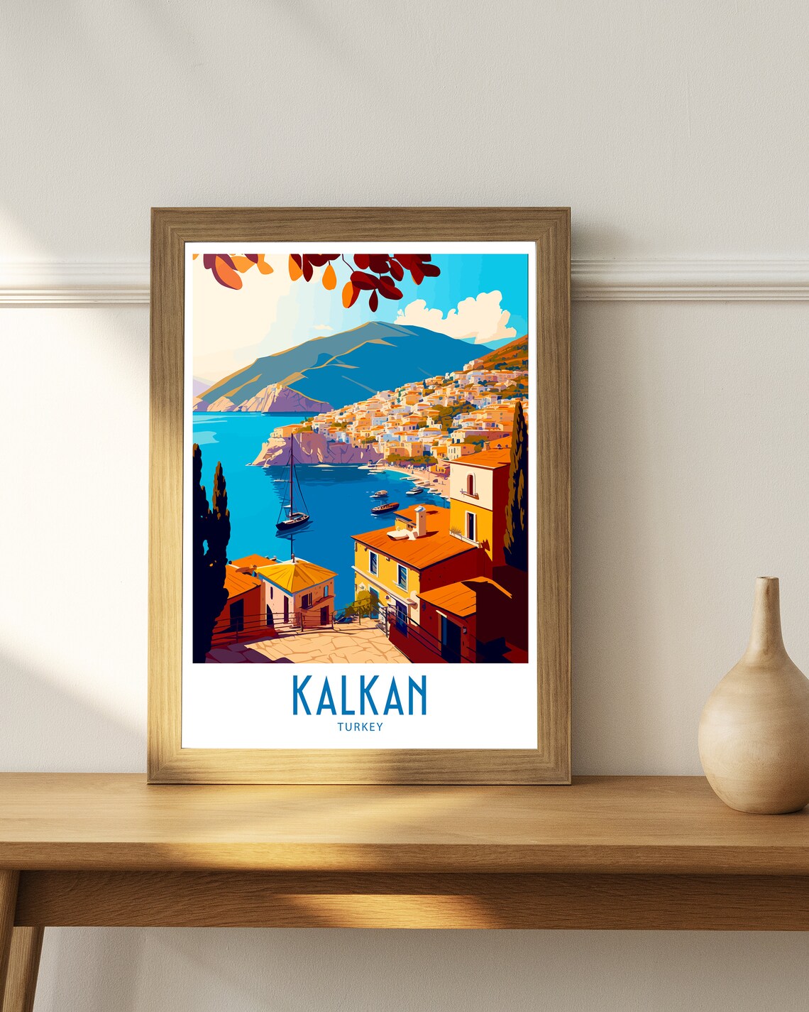 Kalkan Travel Poster, Turkey Scenic Art Print - Image 4