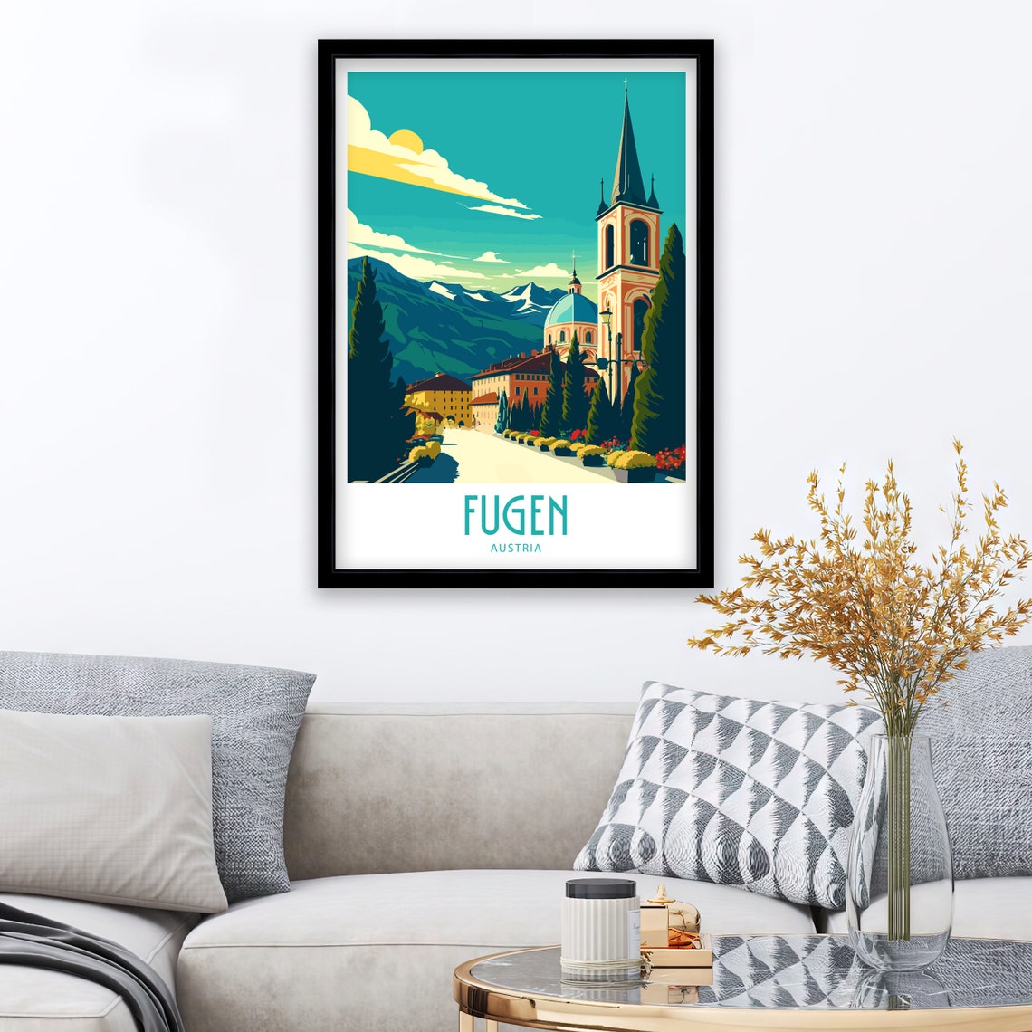 Fugen Travel Print Fugen Home Dcor Fugen Austria Art Print Fugen Austria Room Print For Fugen Gift Wall Art Fugen Wall Decor Fugen Scenic - Image 5