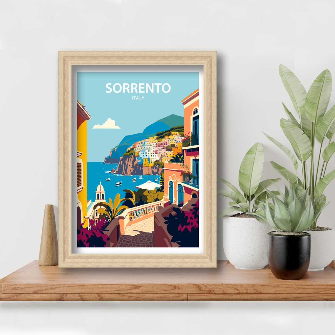 Sorrento Italy Travel Poster, Coastal Place Print - Image 5