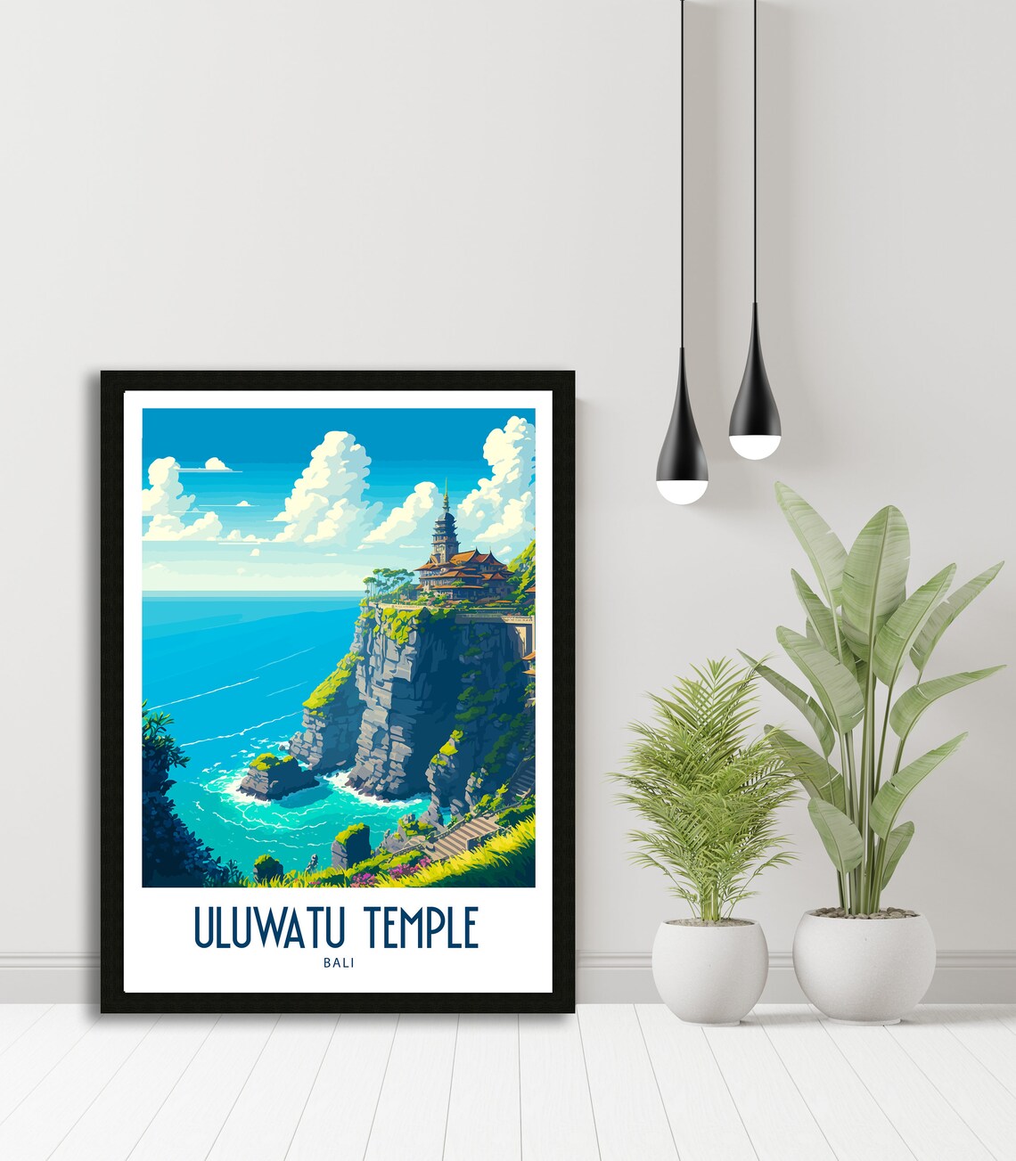 Uluwatu Temple Bali Clifftop Ocean View Sacred Travel Poster - Image 4