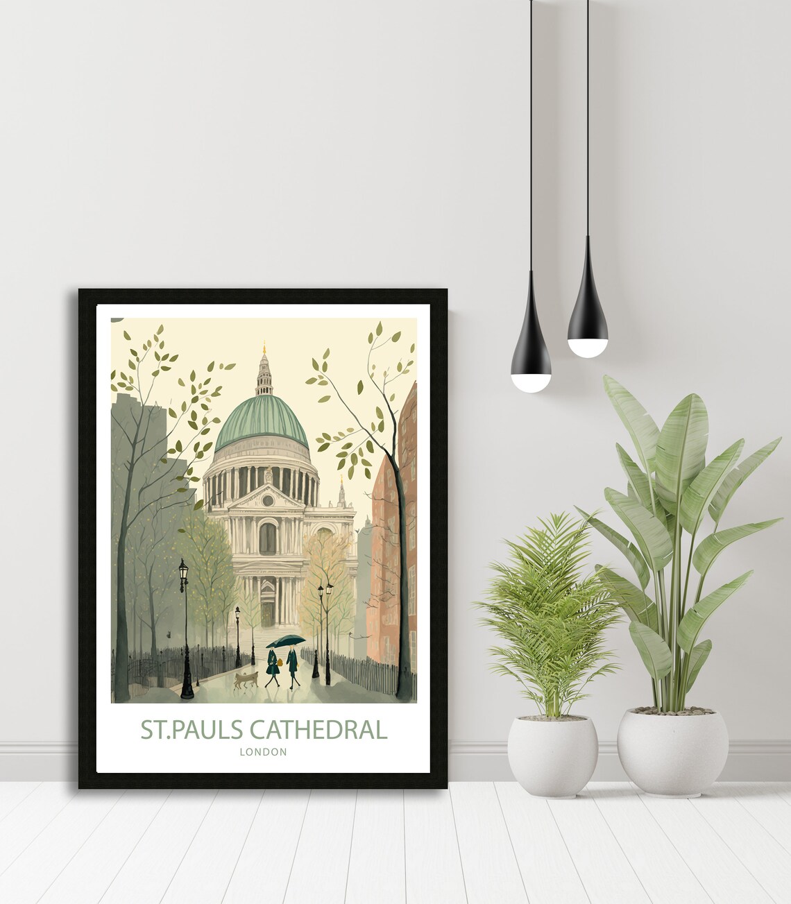 St Pauls Cathedral London Travel Poster, Art Print - Image 4