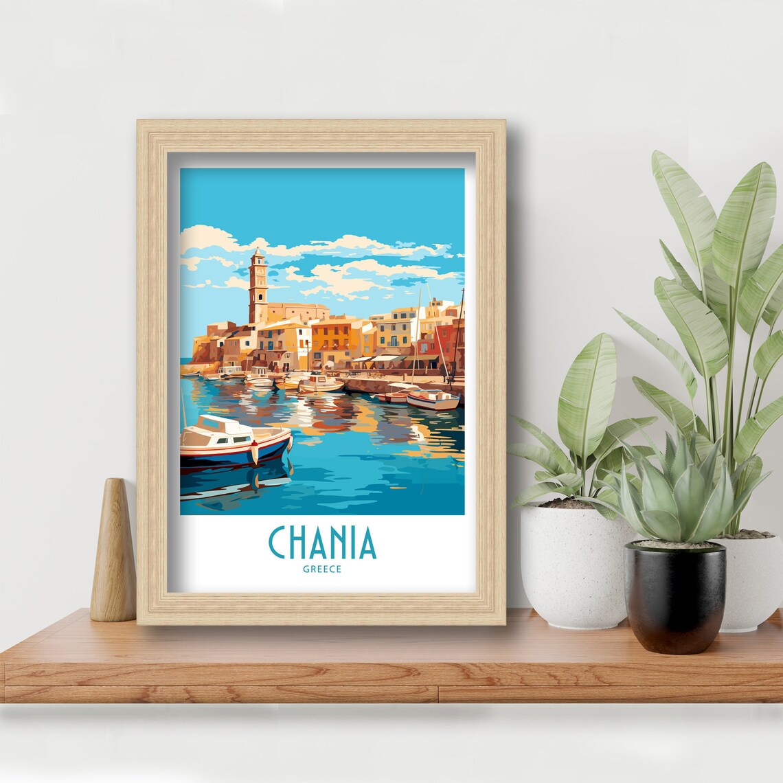 Chania Greece Travel Poster, Home Decor Art Print - Image 6