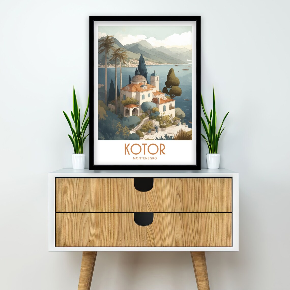 Kotor Travel Poster, Montenegro Scenic Wall Art - Image 3