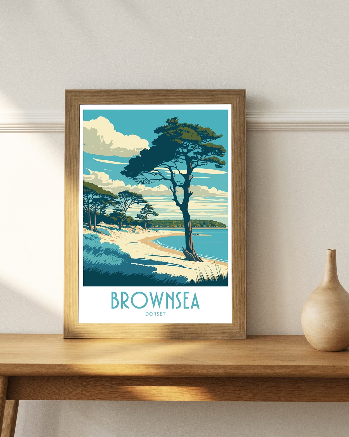 Brownsea Island Travel Print Brownsea Island Home Dcor Brownsea Island Dorset Art Print Brownsea Island Room Print For Brownsea Island Gift - Image 4