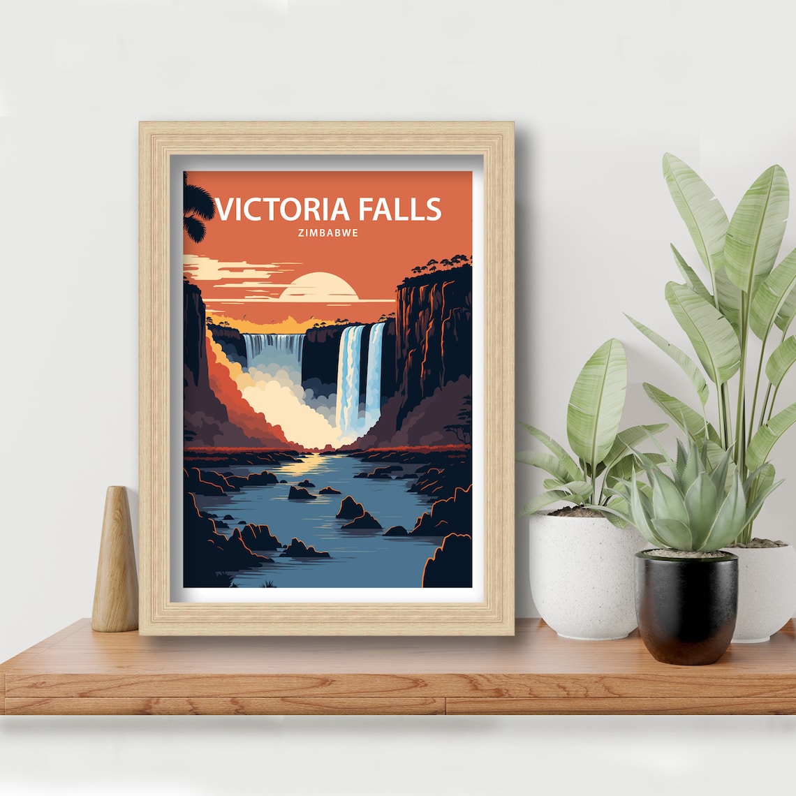 Victoria Falls Travel Poster, Africa Waterfall - Image 5